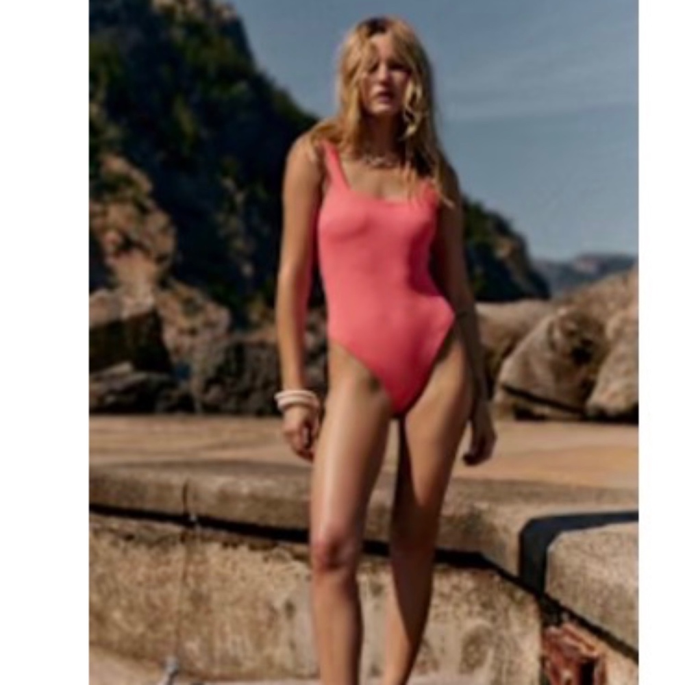 Sezane Comporta Swimsuit - Sézane X Ysé Bubblegum Pink - Size 12